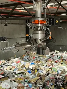 Automated Fire Suppression System Recycling Waste