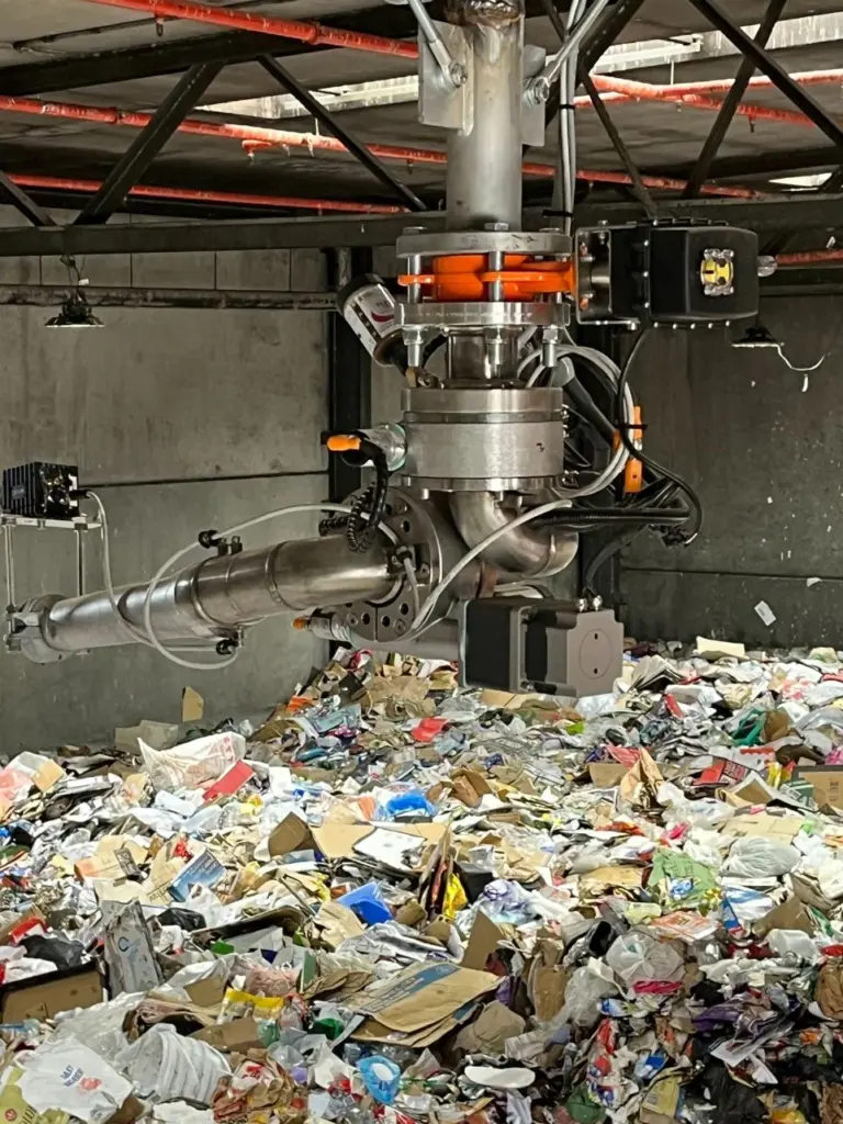 Automated Fire Suppression System Recycling Waste